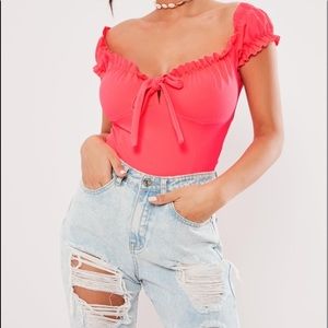 Missguided milkmaid off the shoulder top